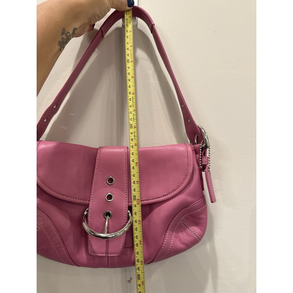 Coach Vintage SMALL 9247 Pink Soho Y2K Leather Shoulder Bag - Picture 10 of 16